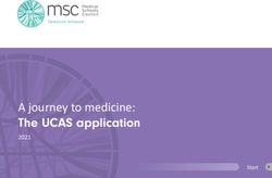 A journey to medicine: The UCAS application 2021 - Studying Healthcare