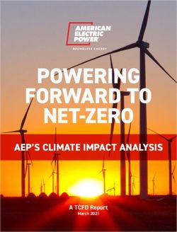 POWERING FORWARD TO NET-ZERO - AEP'S CLIMATE IMPACT ANALYSIS A TCFD ...