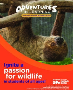 Passion for wildlife Ignite a - IN LEARNING - San Diego Zoo