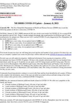 NH DHHS COVID-19 Update - January 8, 2021 - NH.gov