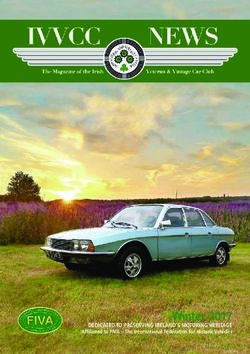 Winter 2017 DEDICATED TO PRESERVING IRELAND'S MOTORING HERITAGE - Affiliated to FIVA - The International Federation for Historic Vehicles - IRISH ...