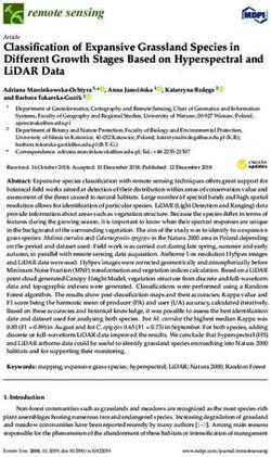 CLASSIFICATION OF EXPANSIVE GRASSLAND SPECIES IN DIFFERENT GROWTH STAGES BASED ON HYPERSPECTRAL AND LIDAR DATA - MDPI