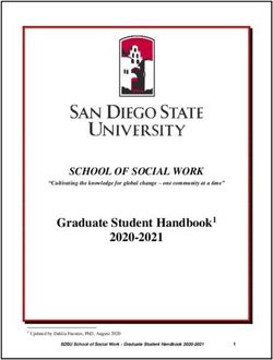 Graduate Student Handbook1 2020-2021 - SCHOOL OF SOCIAL WORK - SDSU School of ...