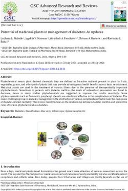 Potential of medicinal plants in management of diabetes: An updates