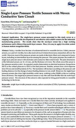 Single-Layer Pressure Textile Sensors with Woven Conductive Yarn Circuit - MDPI