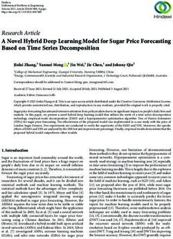 A Novel Hybrid Deep Learning Model for Sugar Price Forecasting Based on Time Series Decomposition