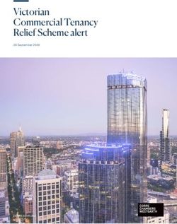Victorian Commercial Tenancy Relief Scheme alert - 30 September 2020 - corrs.com.au