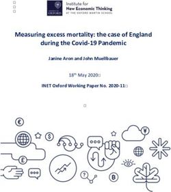 Measuring excess mortality: the case of England during the Covid-19 Pandemic - Janine Aron and John Muellbauer INET Oxford Working Paper No. 2020-11
