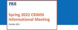 Spring 2022 CRIMSI Informational Meeting - October 2021 - Texas Home ...