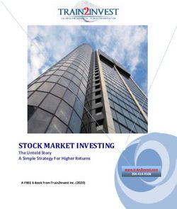 STOCK MARKET INVESTING - The Untold Story A Simple Strategy For Higher Returns www.train2invest.com