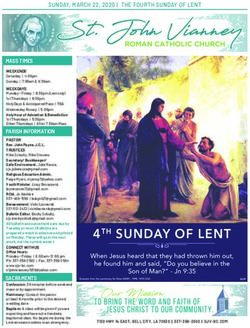 SUNDAY, MARCH 22, 2020 | THE FOURTH SUNDAY OF LENT - Parishes ...