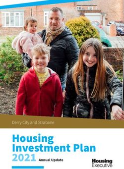 Housing Investment Plan - 2021 Annual Update Derry City and Strabane