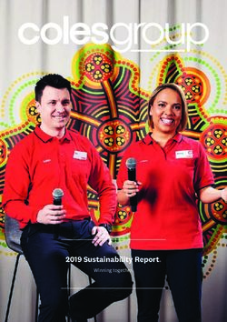 2019 Sustainability Report - Winning together - Coles Group