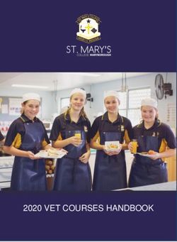 2020 VET COURSES HANDBOOK - St Mary's College, Maryborough