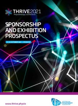 SPONSORSHIP AND EXHIBITION PROSPECTUS - THRIVE2021 - www.thrive.physio - APA ...