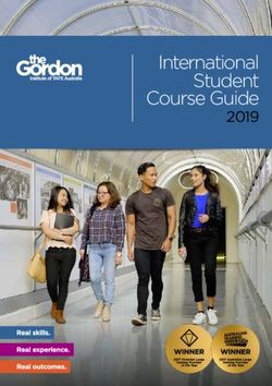 International Student Course Guide 2019 - The Gordon