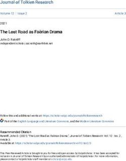 Journal of Tolkien Research - ValpoScholar