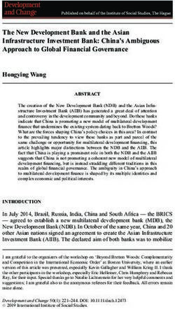 The New Development Bank and the Asian Infrastructure Investment Bank: China's Ambiguous Approach to Global Financial Governance