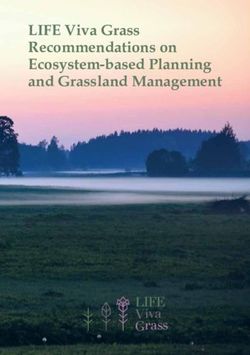 LIFE Viva Grass Recommendations on Ecosystem-based Planning and Grassland Management
