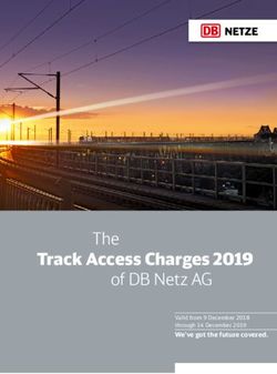 The Track Access Charges 2019 of DB Netz AG - We've got the future covered. Valid from 9 December 2018 through 14 December 2019