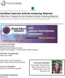 ANNUAL PROFESSIONAL CONFERENCE - 2021 Certified Internet Activity Enduring Material