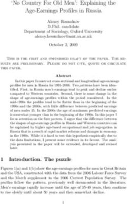 No Country For Old Men': Explaining the Age-Earnings Profiles in Russia