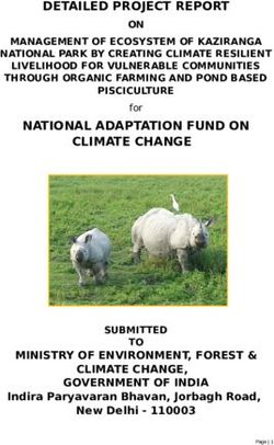 DETAILED PROJECT REPORT - MOEF