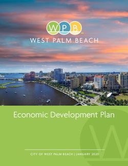 Economic Development Plan - CITY OF WEST PALM BE ACH | JANUARY 2020 West Palm Beach, Florida - City of West Palm Beach
