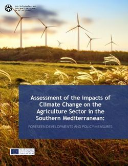 Assessment of the impacts of Climate Change on the Agriculture Sector in the Southern Mediterranean: FORESEEN DEVELOPMENTS AND POLICY MEASURES