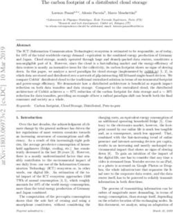 The carbon footprint of a distributed cloud storage