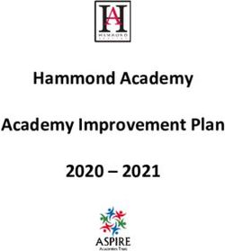 Hammond Academy Academy Improvement Plan 2020 2021