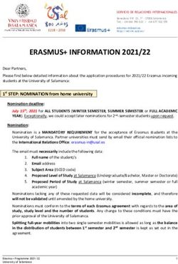 ERASMUS+ INFORMATION 2021/22