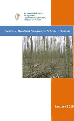 January 2019 - Element 1, Woodland Improvement Scheme - Thinning - Agriculture.gov.ie