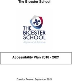 The Bicester School - Accessibility Plan 2018 - 2021 Date for Review: September 2021