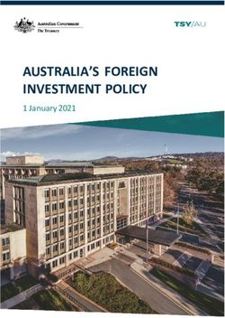 AUSTRALIA'S FOREIGN INVESTMENT POLICY - 1 January 2021