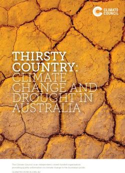 THIRSTY COUNTRY: CLIMATE CHANGE AND DROUGHT IN AUSTRALIA
