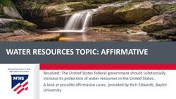 WATER RESOURCES TOPIC: AFFIRMATIVE - Affirmative Cases