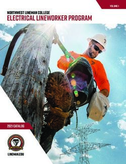 Electrical lineworker program - NORTHWEST LINEMAN COLLEGE - 2021 CATALOG