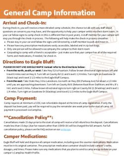 General Camp Information - Eagle Bluff Environmental ...