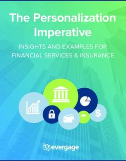 The Personalization Imperative - INSIGHTS AND EXAMPLES FOR FINANCIAL SERVICES & INSURANCE - Evergage