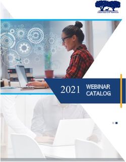 2021 CATALOG WEBINAR - DFPS EAP Liaison