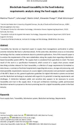 Blockchain-based traceability in the food industry: requirements analysis along the food supply chain - OSF