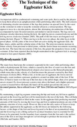 The Technique of the Eggbeater Kick