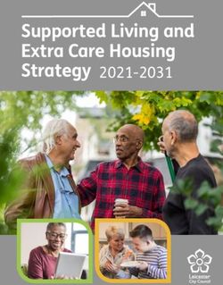 Supported Living and Extra Care Housing - Strategy 2021-2031