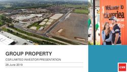 GROUP PROPERTY CSR LIMITED INVESTOR PRESENTATION 28 June 2019