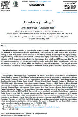 Low-latency trading$ Joel Hasbroucka,n, Gideon Saarb,1