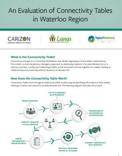 An Evaluation of Connectivity Tables in Waterloo Region