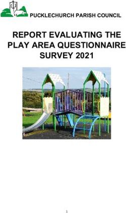 REPORT EVALUATING THE PLAY AREA QUESTIONNAIRE SURVEY 2021 - PUCKLECHURCH PARISH COUNCIL