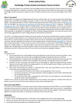 Online Safety Policy Hackbridge Primary School and Spencer Nursery School