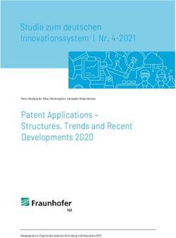Studie zum deutschen Innovationssystem | Nr. 4-2021 - Patent Applications - Structures, Trends and Recent Developments 2020 Peter Neuhäusler ...